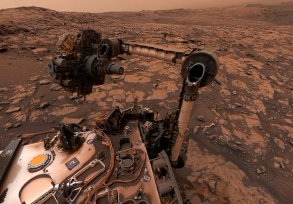 Марсоход Curiosity после бури